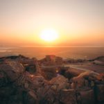 Galilee landscape image showing a sunset